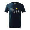 Ekg Fotovoltaická elektráreň - Tričko detské bavlnené - 134 cm/8 rokov ( Tmavomodrá (takmer čierna) )