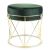 Zelená Taburetka Velúrová