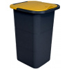 Belli E Forti Kôš na triedený odpad PREMI, sivý, plast, žlté veko, 24 l