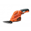 BLACK+DECKER - 3,6 V AKU nožnice na kríky a trávu, integrovaná batéria, nabíjačka GSL200-QW
