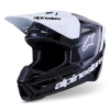 ALPINESTARS přilba S-M3 RADIUM, ALPINESTARS (černá/bílá/šedá, vel. L)