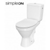 Cersanit CERSANIA II WC-Kombi SimpleOn, zadný odpad,3/6l+sed. Slim SC Durop EO K11-2340 K11-2340