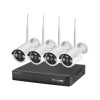 Sada 4x WIFI IR LED bezdrôtových video monitorovacích kamier 2Mpx 1080P IP66 C200 Tuya
