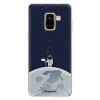 Silikonové pouzdro iSaprio - Samsung Galaxy A8 2018 - On The Moon 10 (Odolný silikonový kryt, obal, pouzdro iSaprio - Samsung Galaxy A8 2018 - On The Moon 10 - skvělá ochrana a pružnost, stylový UV po