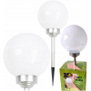 Solárna zatĺkacia lampa Saska garden biela 52 cm 1 ks