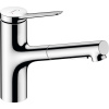 HANSGROHE Zesis M33 páková drezová batéria s vyťažiteľnou sprškou s prepínaním, 2jet, výška výtoku 146 mm, chróm, 74820000