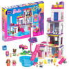 KOCKY MEGA BARBIE COLOR REVEAL DOMČEK SNOV Dream House HHM01