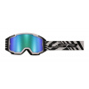 LS2 Helmets LS2 CHARGER PRO GOGGLE WHITE WITH IRIDIUM VISOR