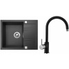 Set Sinks G1630XC (dřez Linea 600 XC Granblack 30 + baterie Vitalia Granblack 30)