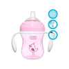 CHICCO Hrnček učiaci Transition s držadlami 200 ml ružový 4m+ 8x13x13 ružová