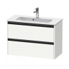 Duravit Ketho.2 Umývadlová skrinka, 55x81x39 cm, 2 zásuvky, matná biela K25256018180000