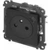 Legrand VALENA LIFE Zásuvka 230V, USB-C, čierna L756336