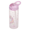 BAAGL Tritanová fľaša na pitie so slamkou Rainbow Unicorn, 500 ml