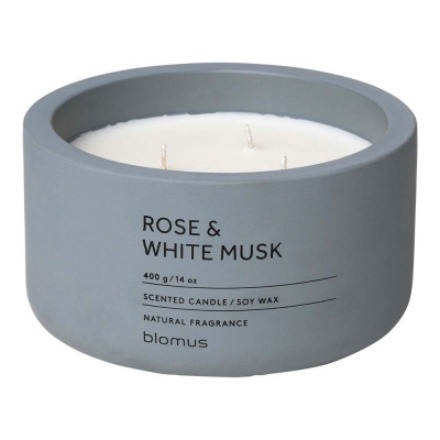 Vonná sójová sviečka doba horenia 25 h Fraga: Rose and White Musk – Blomus