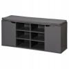 KESPER Regál na topánky so sedadlom s 2 dvierkami a 6 priehradkami 103 x 48 x 30,5 cm KESPER 15919