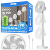 Podlahový ventilátor Climative Stojací stolný ventilátor oscilácia biely