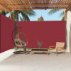 vidaXL Zaťahovacia bočná markíza červená 220x600 cm 318017