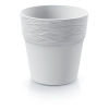 kvetináč 12cm FURU DFA120-S449 biely plastový PROSPERPLAST