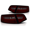LED PÁS ZADNÉ SVETLÁ ČERVENÉ TMAVÉ SEQ pre AUDI A6 08-11 SEDAN