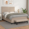 Box spring postel s matrací cappuccino 140x190 cm umělá kůže 3137664