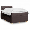 Box spring postel s matrací tmavě hnědá 120x200 cm textil 3289733