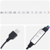 VidaXL Osmanská posteľ s matracom a LED diódami tmavošedá Látka - Sivá - 241964-255906