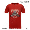 Tričko RANGER® - BIKER CREW Červená 4XL