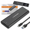 Externý box Qoltec pre M.2 SSD NVMe PCI-e disky, USB typ C, čierny