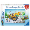 RAVENSBURGER Puzzle Ťažká technika v akcii 2×24 dielikov