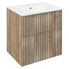 Sapho CIRASA umývadlová skrinka 59,2x64x46cm, dub alabama strip CR601-2322
