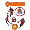 CUKROVÁ TLAČ jedlý obrázok na tortu Cukrová hmota NBA BASKETBAL JORDAN SADA 10