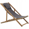 Záhradné lehátko - Garden Deckchair Gray Avellino (Garden Deckchair Gray Avellino)