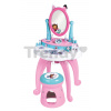 Kozmetický stolík s otáčateľným zrkadlom a stoličkou Gabby Dressing Table 2v1 Smoby s úložným priestorom pre 12 doplnkov