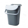 Odpadkový kôš na triedený odpad Belli E Forti TOWER BF37210, 40 l sivý