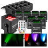 BeamZ BBP44 aku Uplight - 8 kusov s taškou - IP65, vhodné na vonkajšie použitie