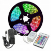 VIVALUX RGB LED pásik 45W-5m-napájací zdroj-ovládač-Sada VIVO04498