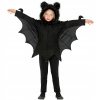 KOSTÝM NETOPIER ČIERNY HALLOWEEN PONCZO 128