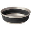 Sea to Summit Detour stainless steel collapsible bowl, čierna, veľkosť: M 9327868160495