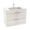 Kúpeľňová skrinka s umývadlom JIKA CUBE biela 80x43 cm H4537621763001