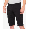 Cyklistické kraťasy 100% Ridecamp Shorts Black L