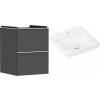 Súprava skrinka Hansgrohe Xelu Q 54020700, umývadlo Hansgrohe Xelu Q 61012450