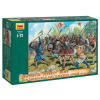 Zvezda Wargames (AoB) figúrky 8059 Medieval Peasant Army (1:72)