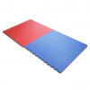 TATAMI - TAEKWONDO PUZZLE podložka oboustranná 100x100x3 cm (červená/modrá)