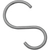 Gardinia S-háčik Industrial Home, strieborný, 10 ks, pr. 2,5 cm