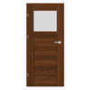 ERKADO SET Rámové dvere FORZÍTIA 6 presklené, fólia Greko Orech+zárubeň+kľučka ERK-FORZITIA6-GrekoOrech