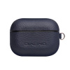 AppleMix QIALINO puzdro / obal pre Apple AirPods Pro - plast / koža - modré