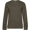 B&C | QUEEN Crew Neck, Dámska mikina, hnedá khaki, S