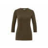 Tchibo - Tričko s trojštvrťovými rukávmi - pre dámy - veľ. L 44/46 - farba: zelená