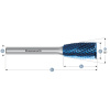 Karnasch 116052100 | ZYB/WKN valcová fréza s čelným ozubením + uhlová fréza priemer 12,0x25x6-70 mm, povlakované
