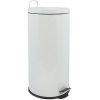 MSV pedálový odpadkový kôš Unis, biely, oceľ, 30 l